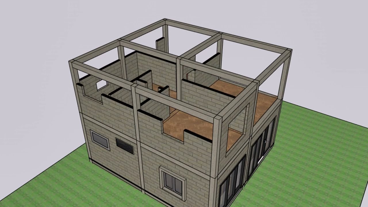 Simply Modern House Design Construction Process #3danimation #housedesign #home #architecture