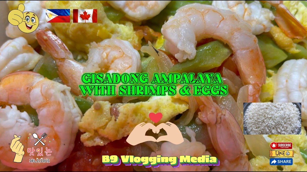 GISADONG AMPALAYA WITH SHRIMPS AND EGGS 4K. #lovecooking #pinoycuisine #pinoyfood