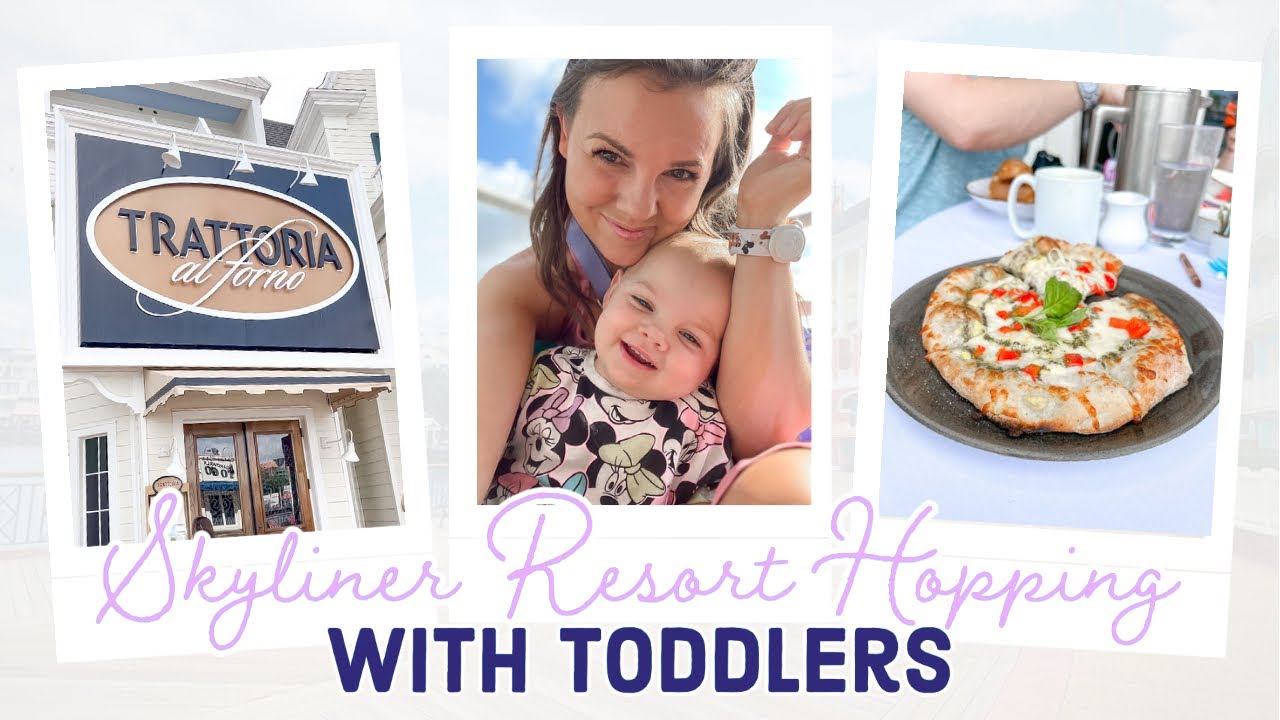 Skyliner Resort Hopping | What to do on a Resort Day at Disney | Breakfast at Trattoria Al Forno