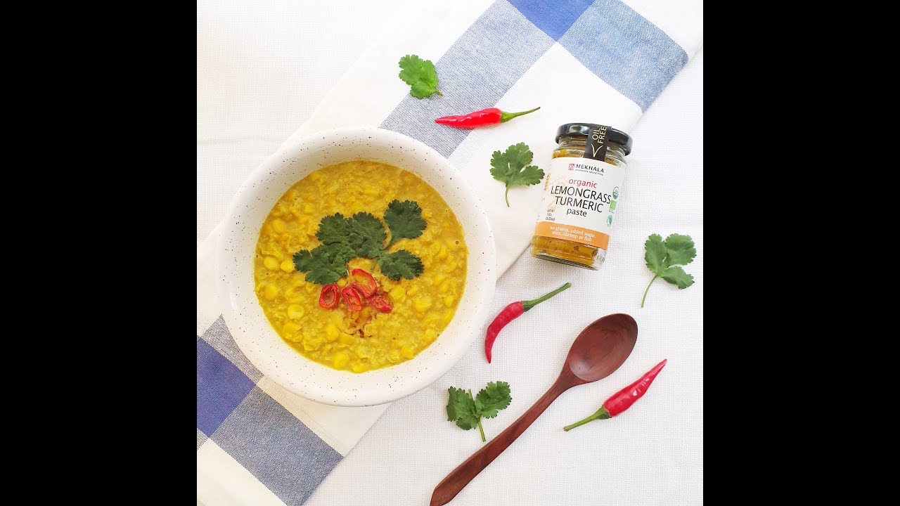 Easy Lemongrass Turmeric Corn Chowder