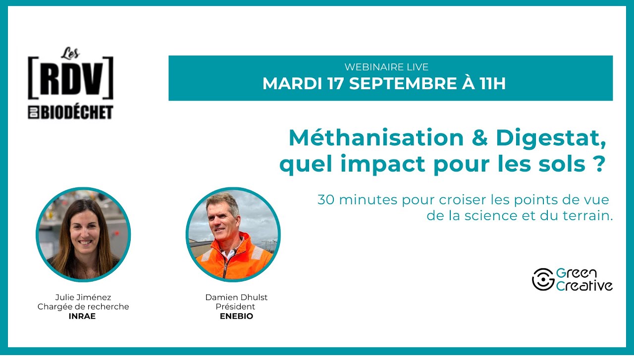 RDV du Biodéchet #10 - Méthanisation & Digestat, quel impact pour les sols ?