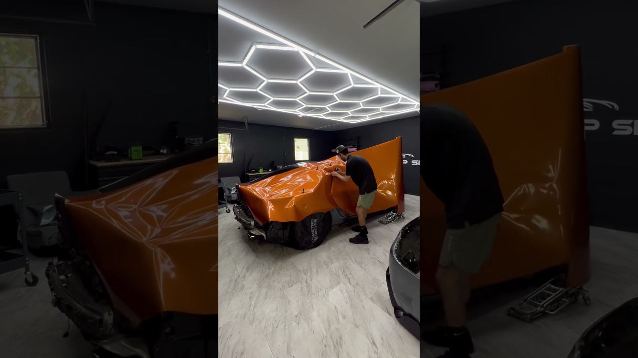 Wrapping a Supra in 3M Gloss Liquid Copper 🧡 #carwrap #carwrapping #carwraps