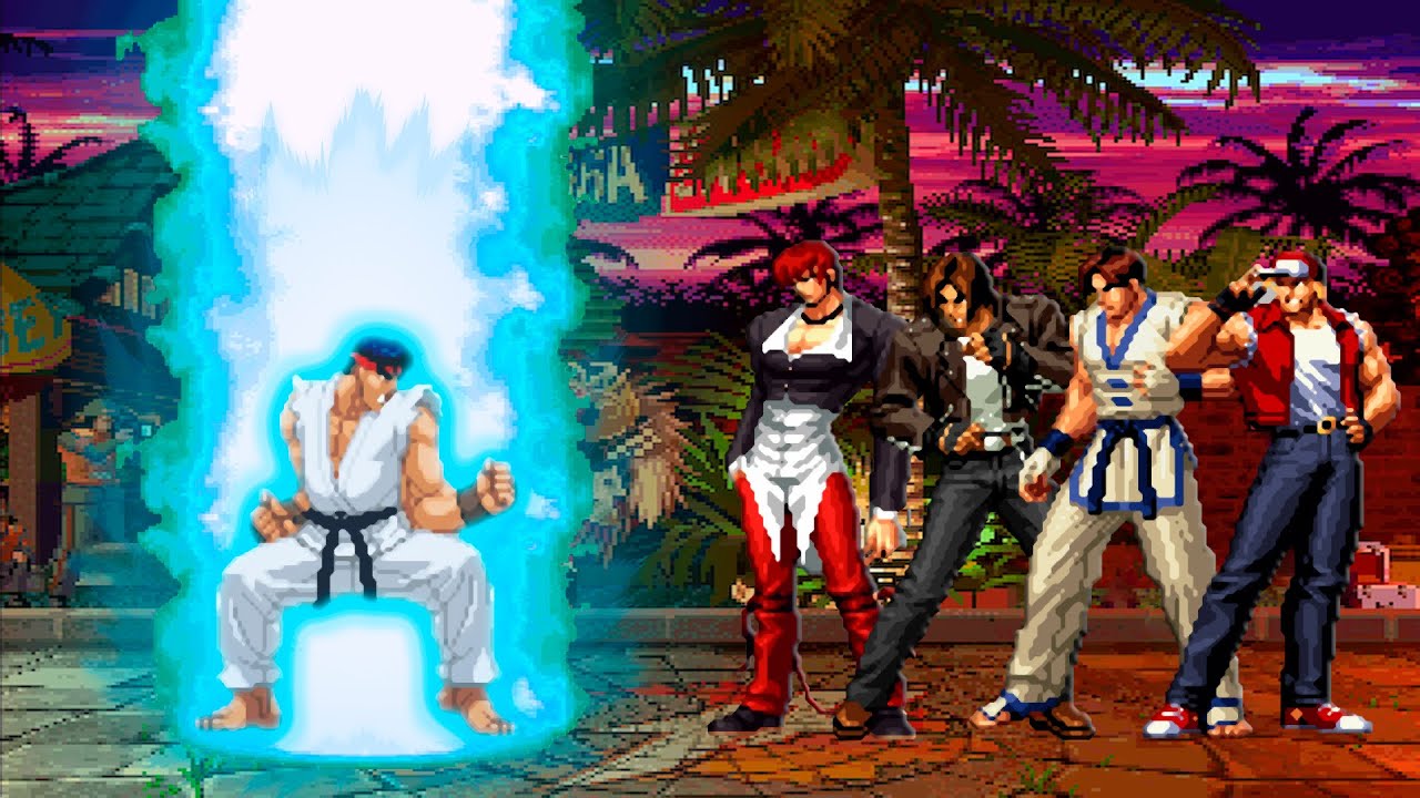 [KOF Mugen] Ice Ryu vs Classic Hero Team