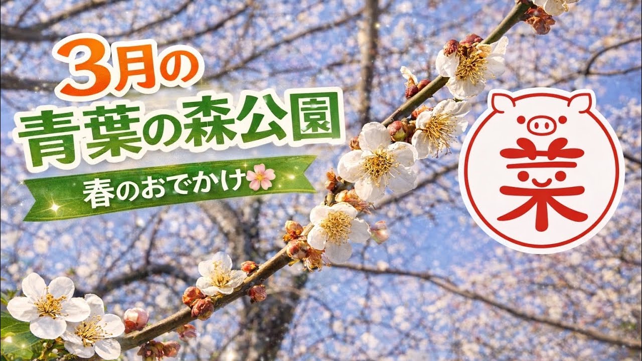 【千葉】青葉の森公園で梅の花見🌸3月の春のおでかけ