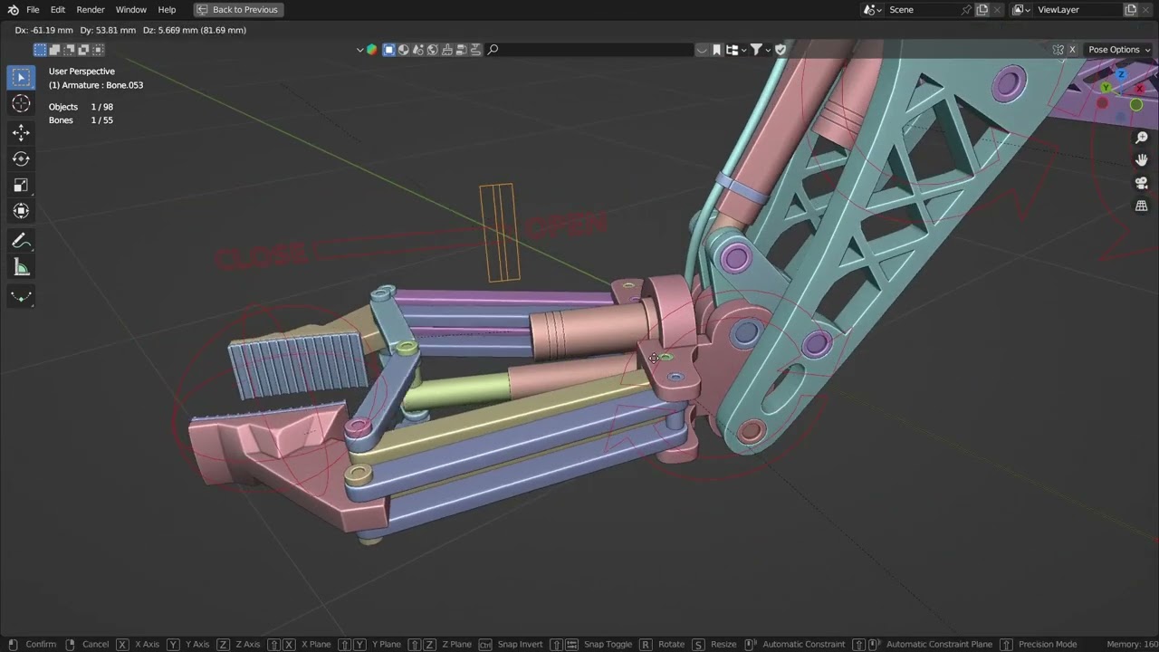Industrial Robot Rigging | Blender