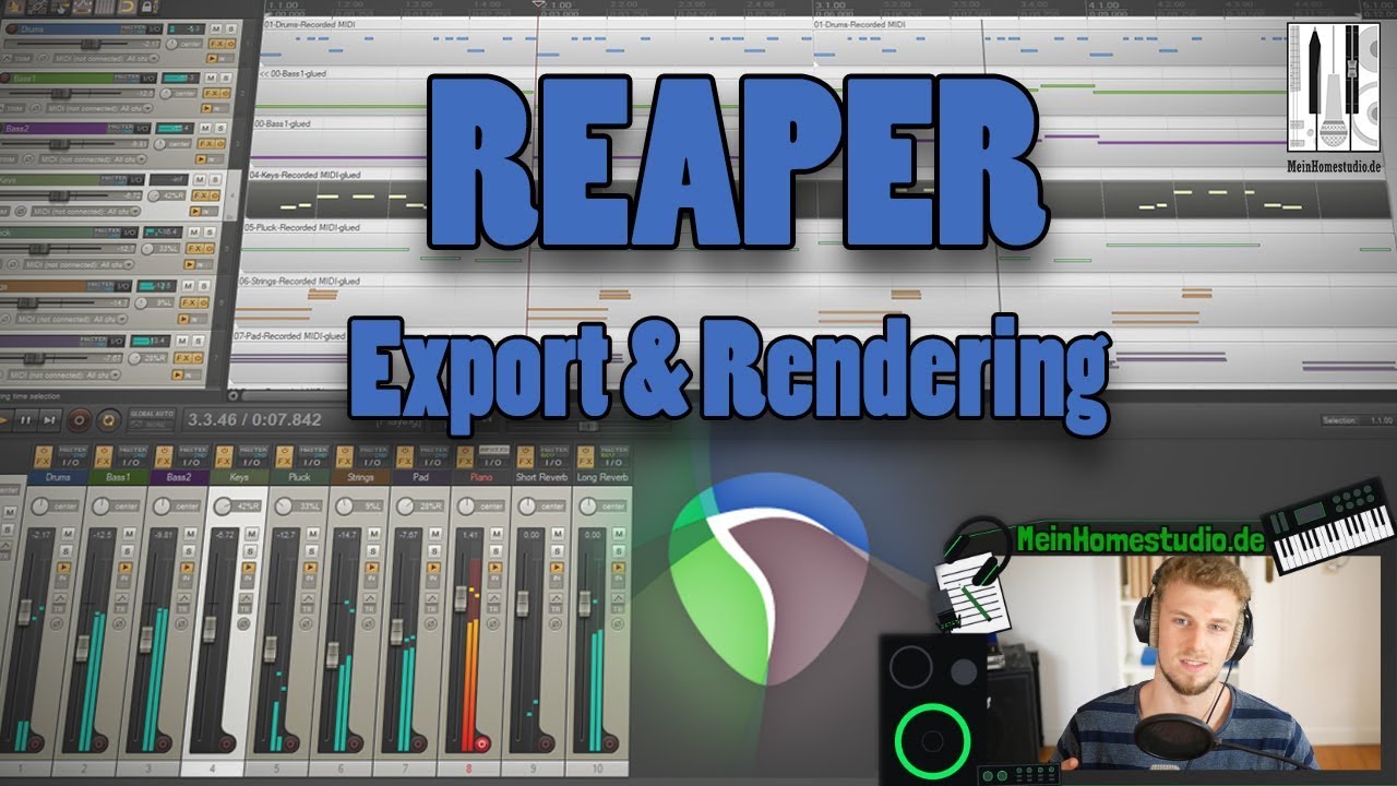 Reaper - Song rendern und exportieren 🎹 Reaper Tutorial 5/5