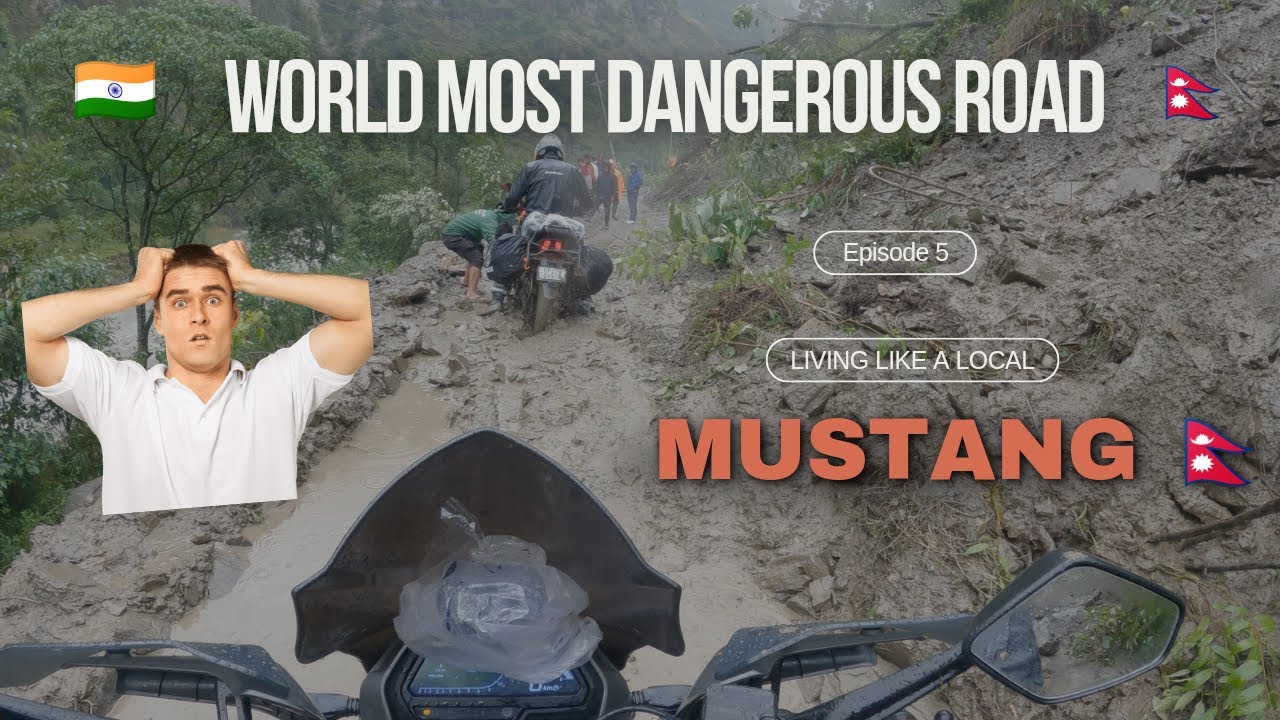 Heart-Stopping 😨 Adventure: World's Riskiest Road in Nepal Mustang Exploring city #explorenepal