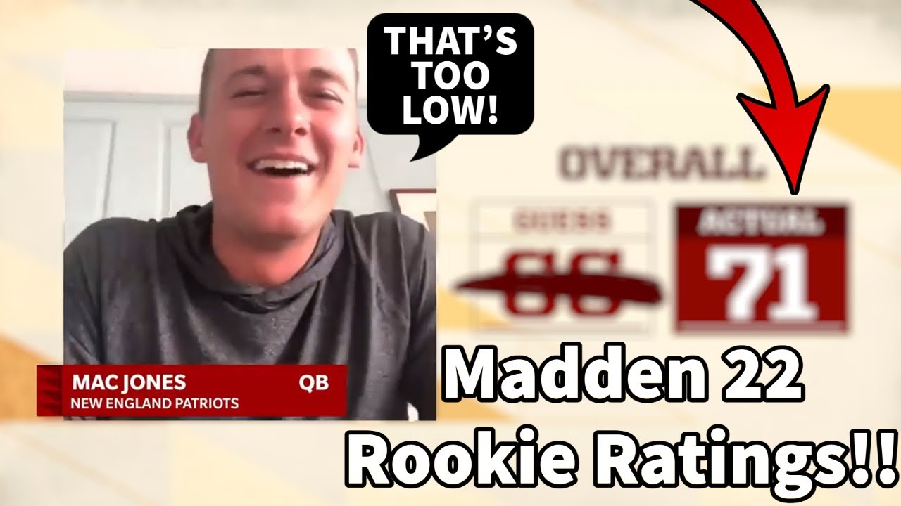 *First Look* at Madden 22 OFFICIAL Rookie Ratings!!