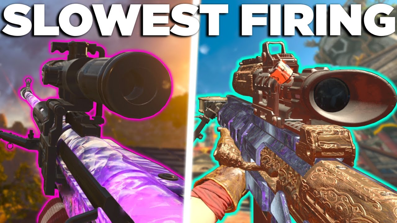 The SLOWEST FIRING WEAPONS on Every Cod Zombies Game