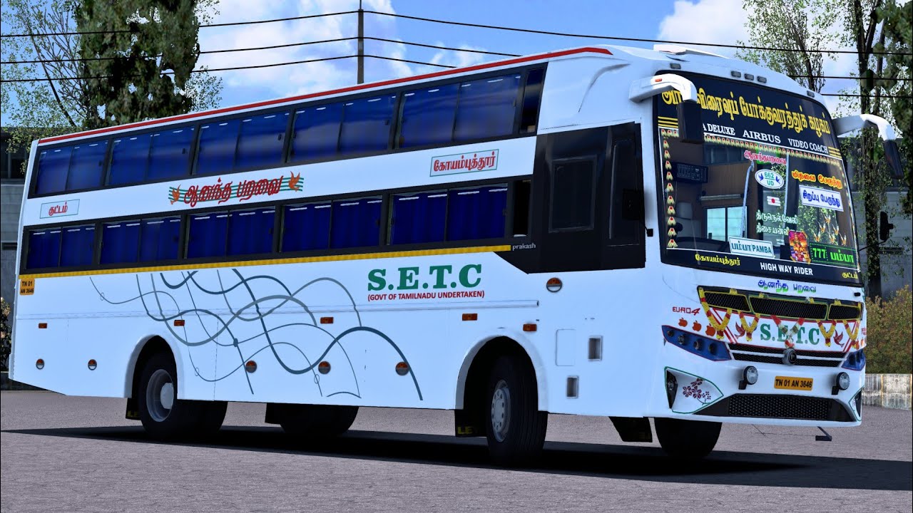 SETC Ultra Deluxe Bus Driving | 777 Pamba Special bus | Ets2 Gameplay | SP GAMING