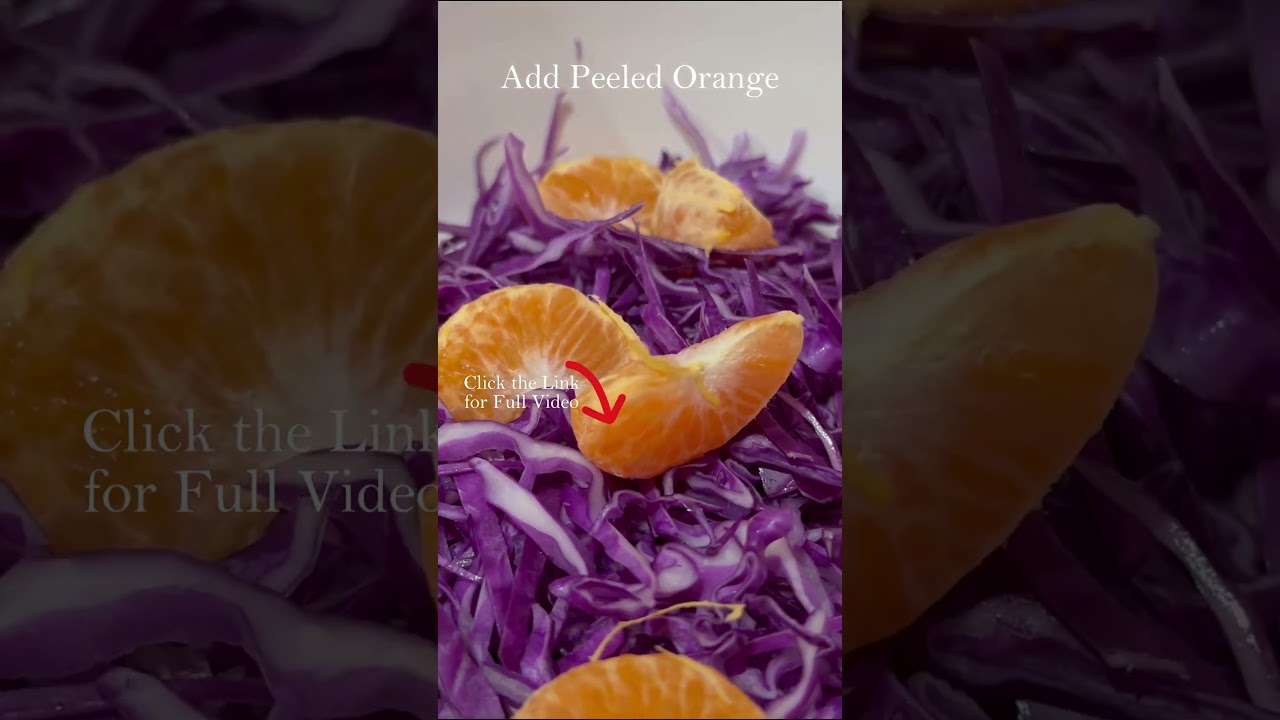 Danish Red Cabbage Salad | Christmas Recipes 🎄❄🥗 #shorts #salad #trending