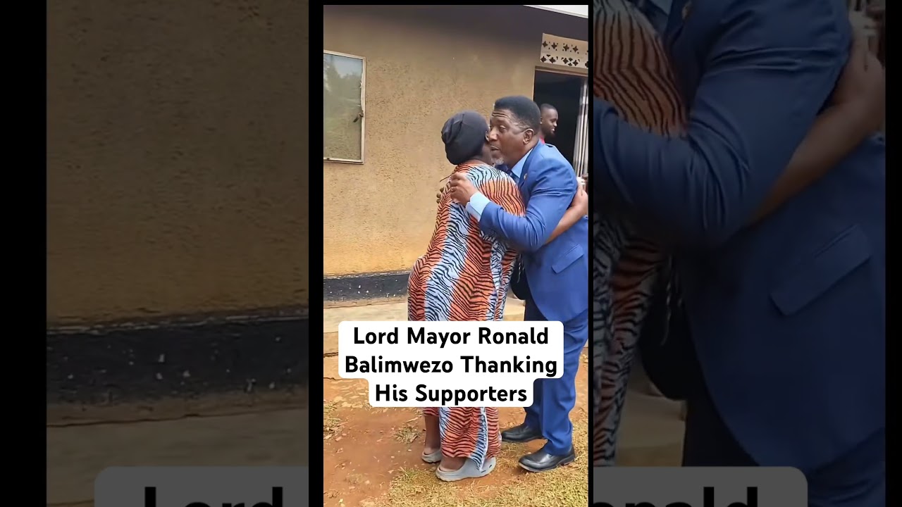 Lord Mayor Ronald Balimwezo Thanking His Supporters 