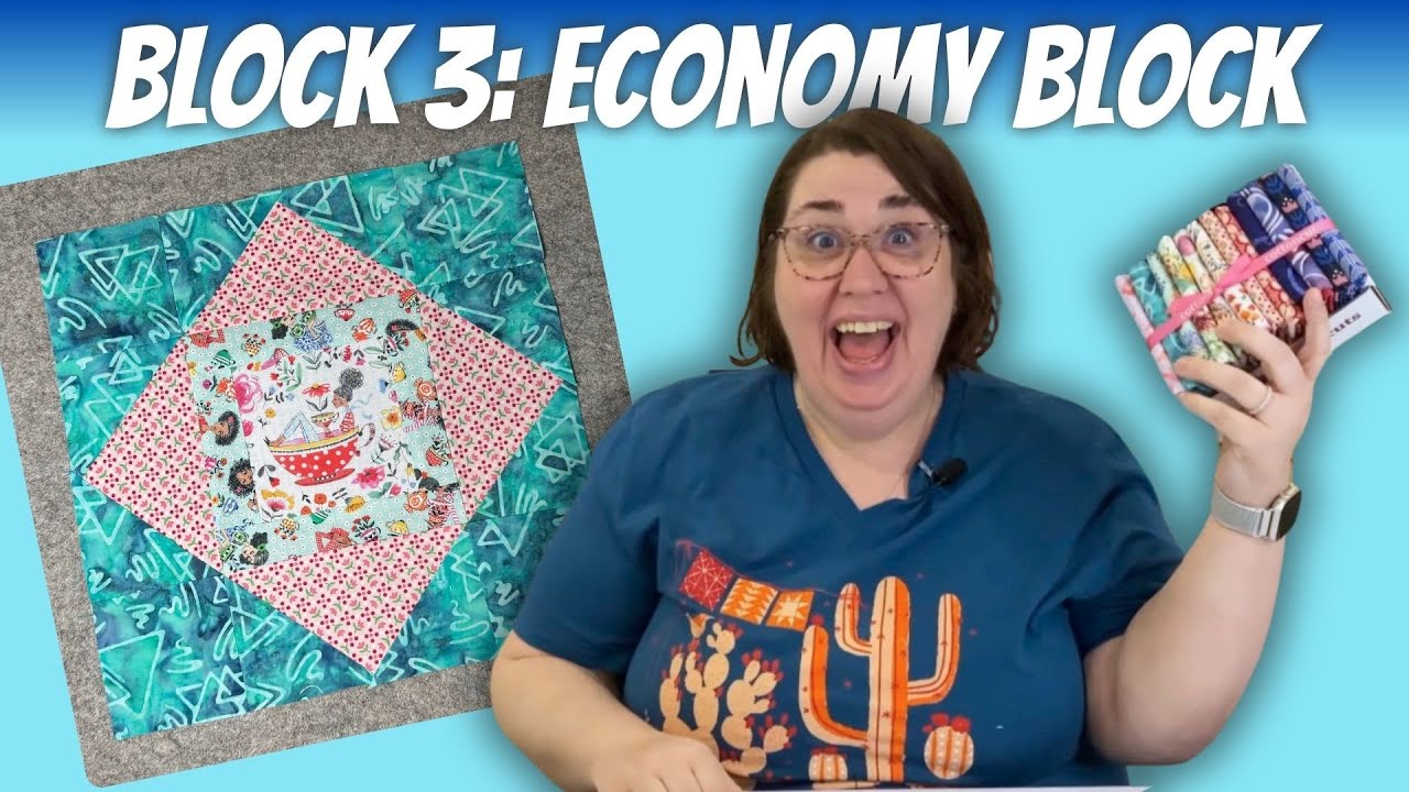 FREE PATTERN - Economy Quilt Block | 2025 QAL Block 3