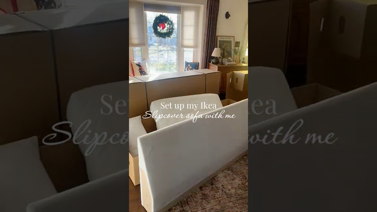 Set-Up My Ikea Hyltarp Sofa with Me! #Ikea #Ikeasofa #Slipcoversofa