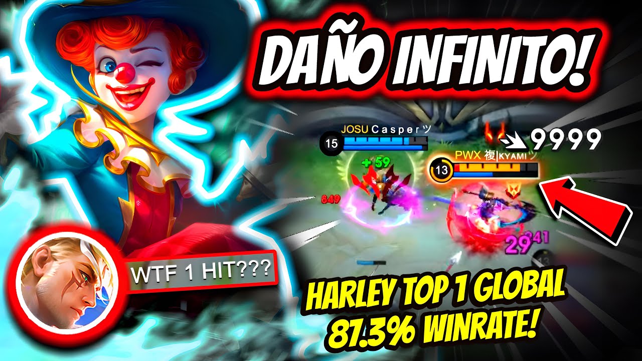 NO ONE CAN ESCAPE FROM HIS INFINITE DAMAGE! HARLEY TOP 1 GLOBAL 87.3% WINRATE! | MOBILE LEGENDS