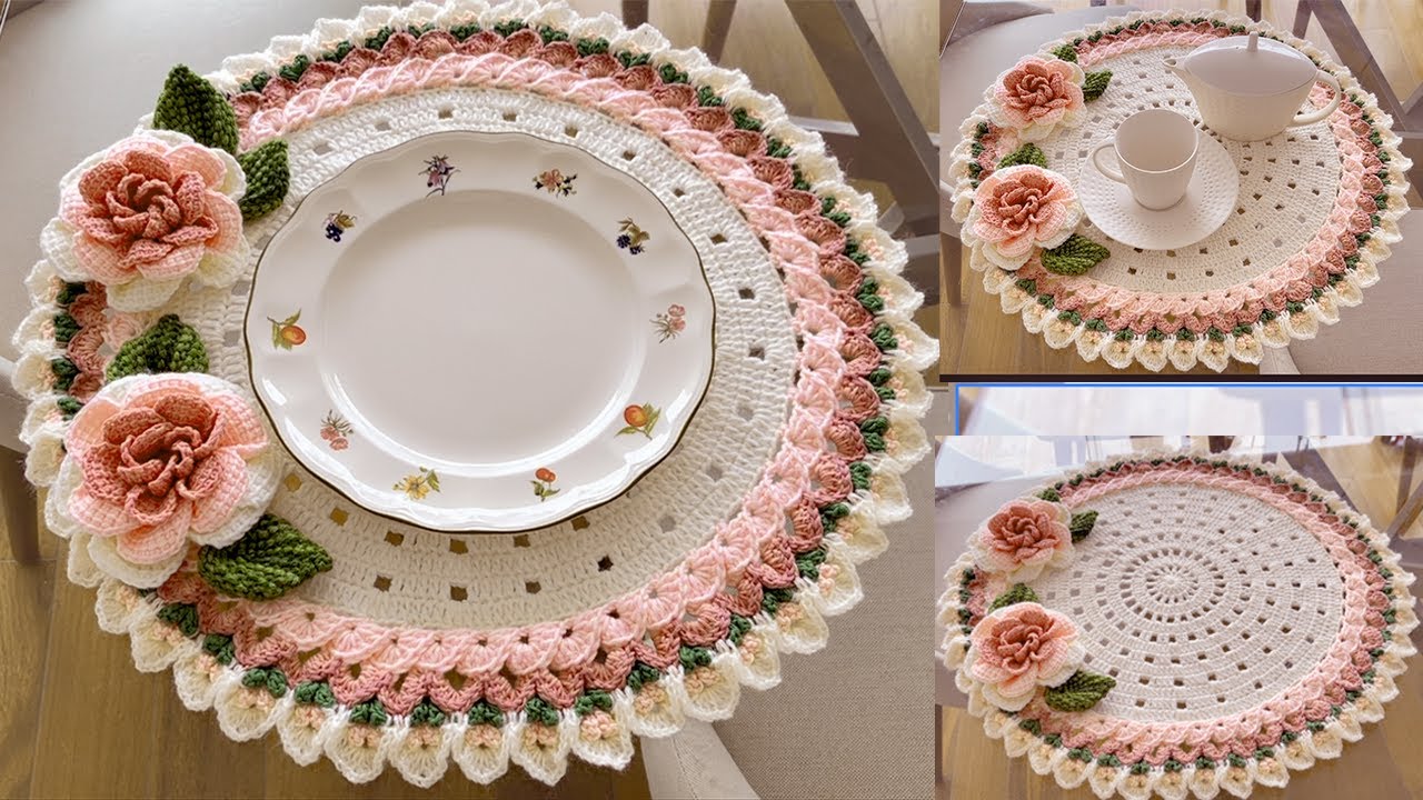 Como hacer Juegos de Mesa Lindos para Decorar Bonito de Croche