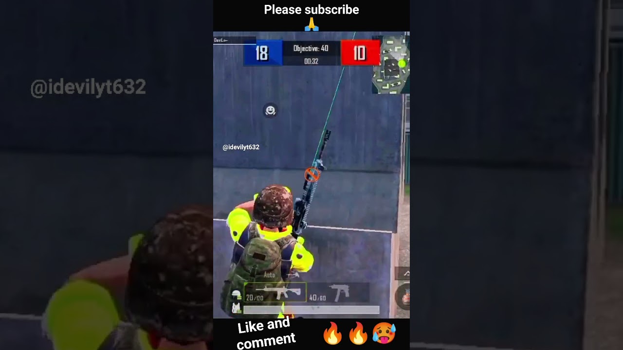 M416 gun tdm 1v1 room challenge video🔥🥵@idevilyt632 #gaming #india