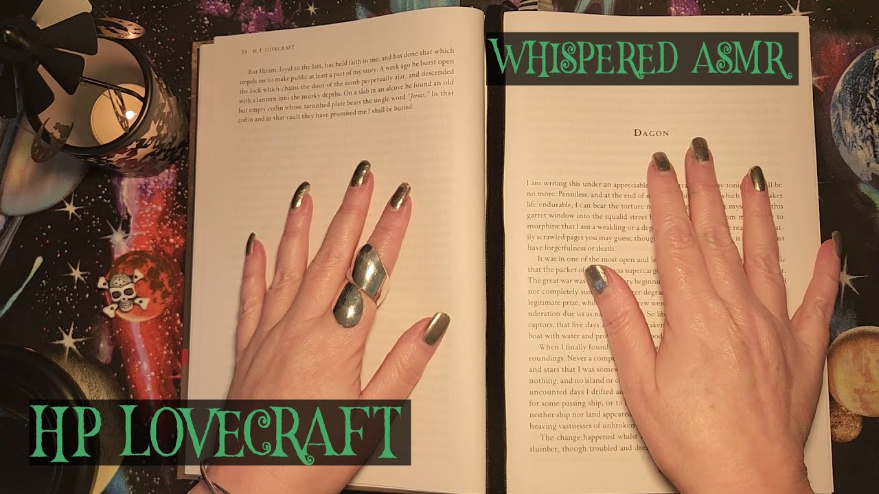 WHISPERED ASMR | HP Lovecraft, Dagon | Clicky Whisper, Visual Tracing, Horror Story, Elder Gods
