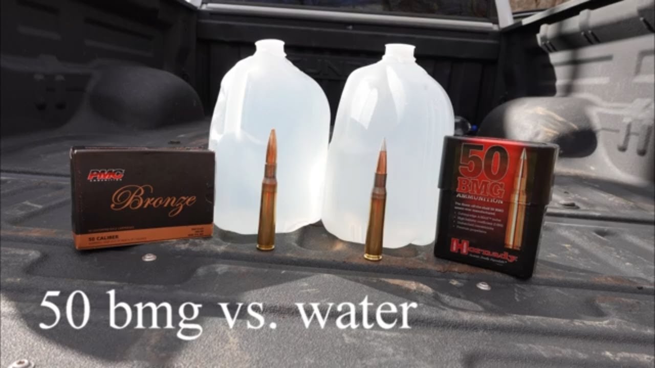 50 bmg vs water