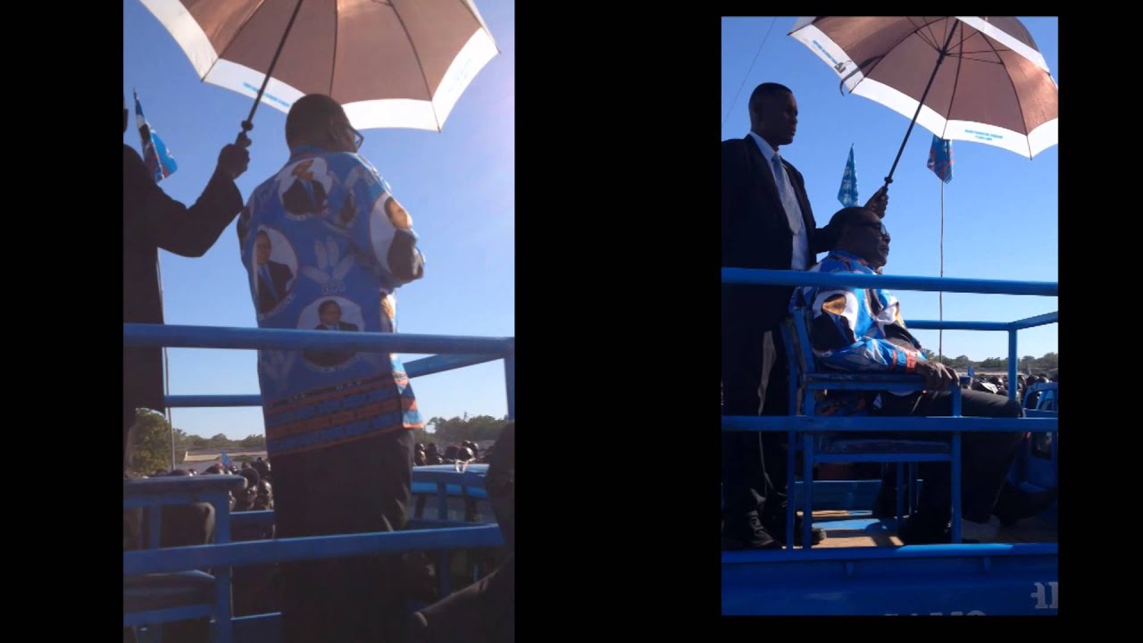 A. Peter Mutharika campaigning in Malawi