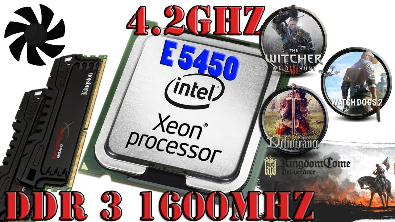 Xeon e5450 4 2Ghz с DDR3 в играх