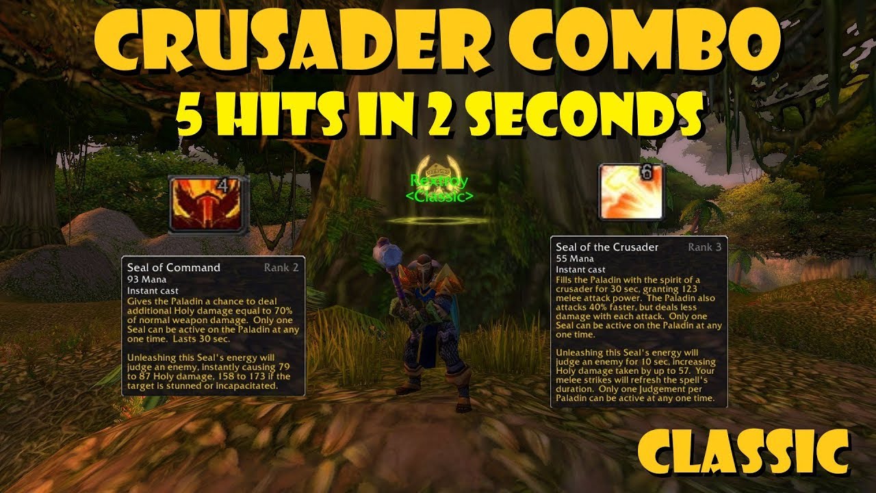 Paladin 5 Hit Combo [3 sec kill] [Classic]