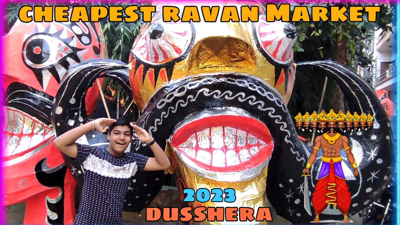 Biggest Ravan market 2023 Delhi | दिल्ली सबसे बड़े रावण तैयार हो गए 😱 Cheapest Ravan Market 2023