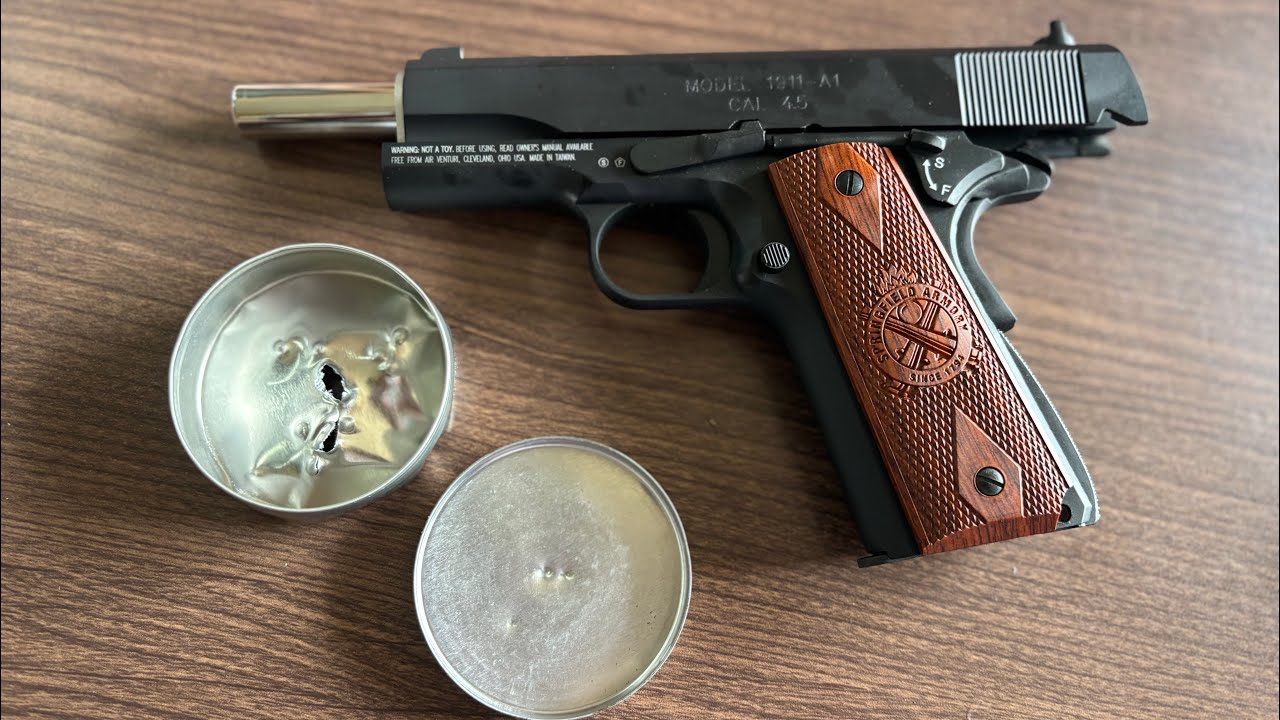 Springfield Armory 1911 Air pistol power test