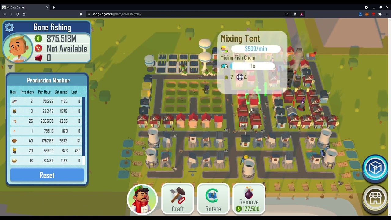 Town Star : Salmon Nigiri Build 750+/hour