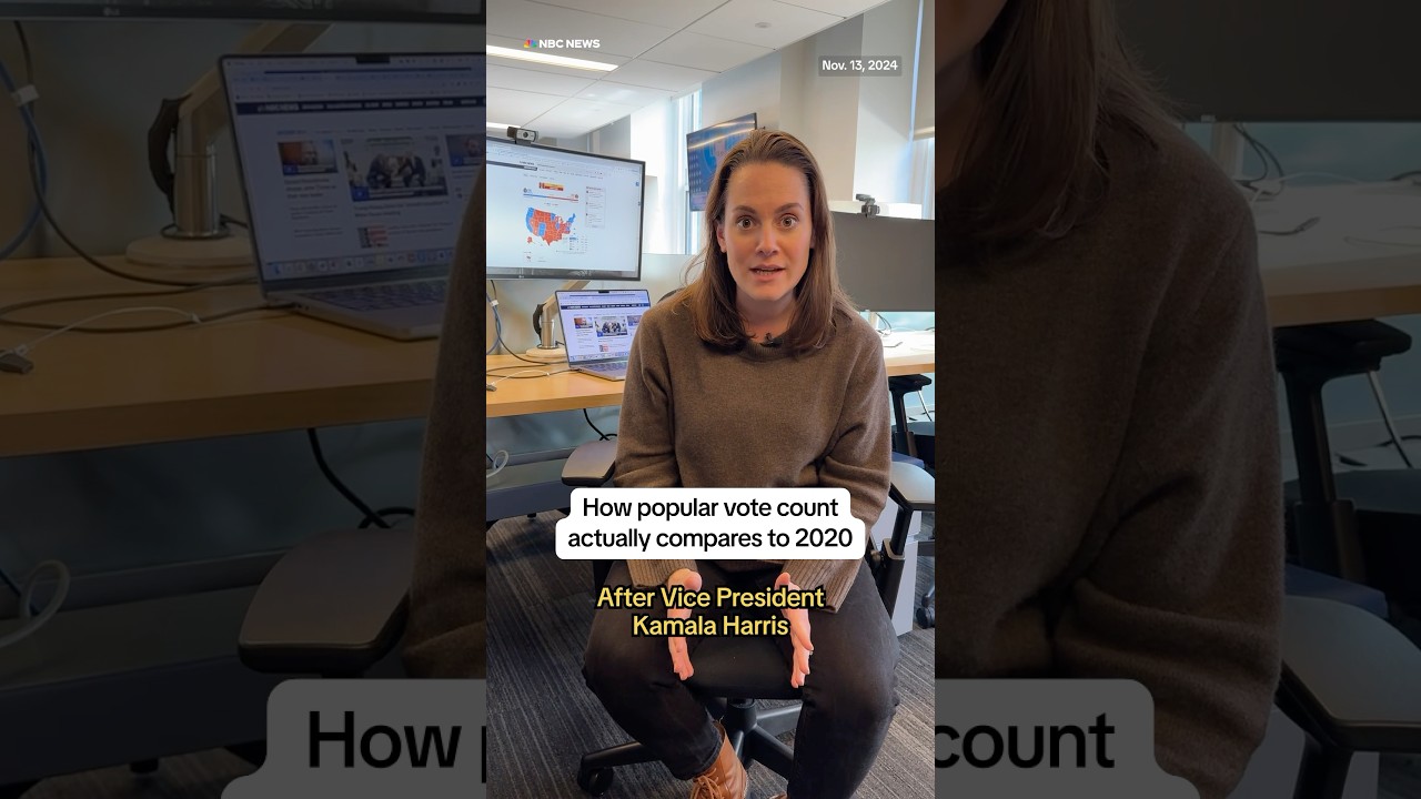 How popular vote count actually compares to 2020