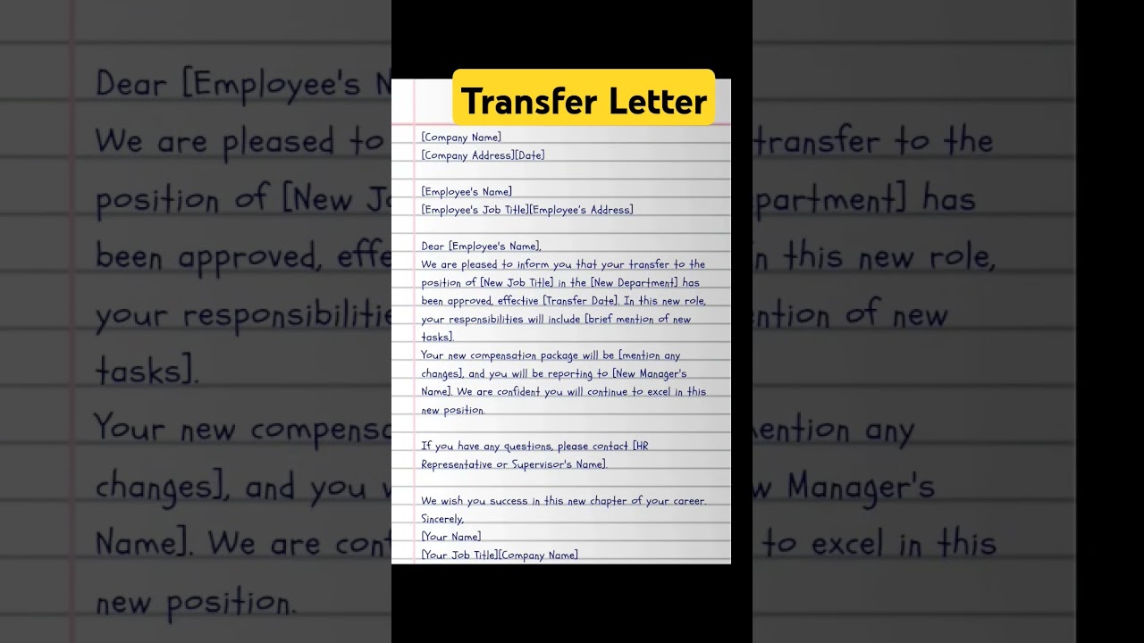 transfer letter #application #job #education