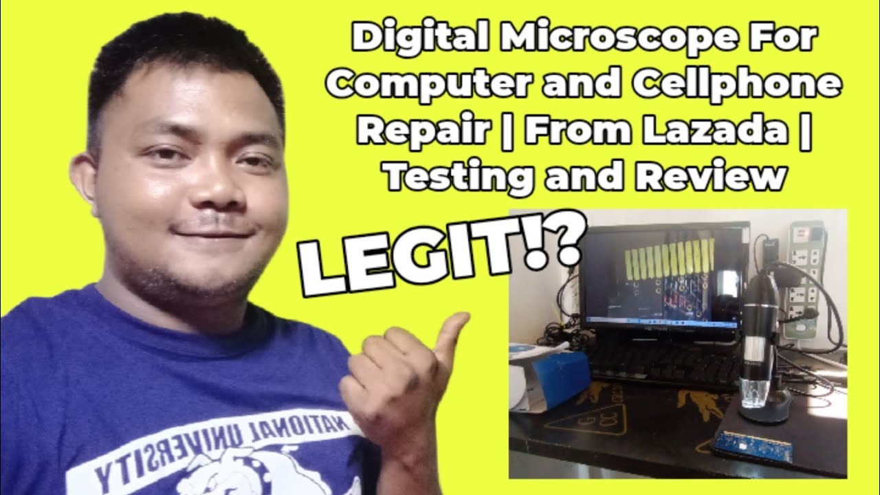 Digital Microscope For Computer and Cellphone Repair From Lazada | Testing and Review