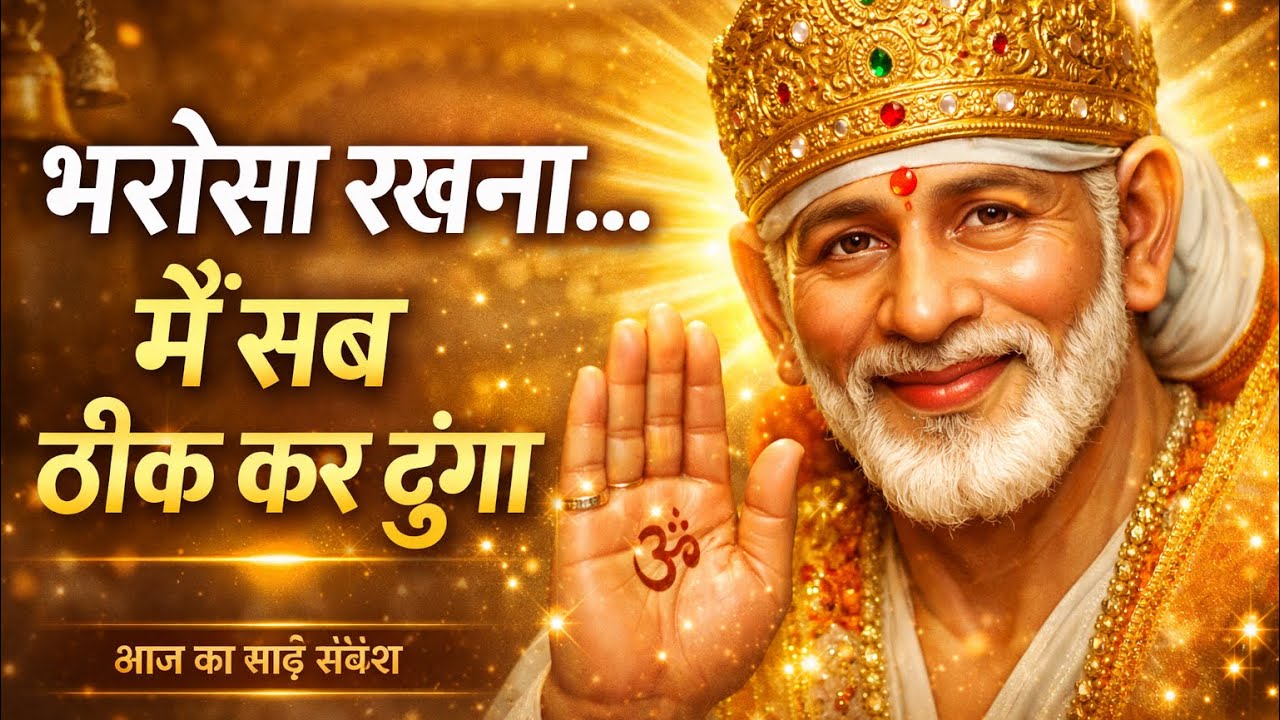 AAJ KA SHIRDI SAI SANDESH 🙏 🌺 TODAY'S SAI MESSAGE ✨️🪔✨️🪔#saiterenaam #saimessage #saisandesh
