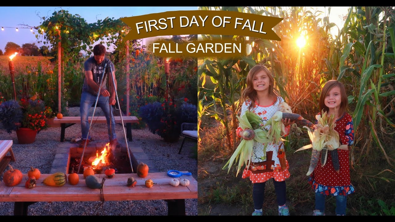 First Day of Fall in the Garden | Picking Pumpkins | Just Life In the Garden 3-33