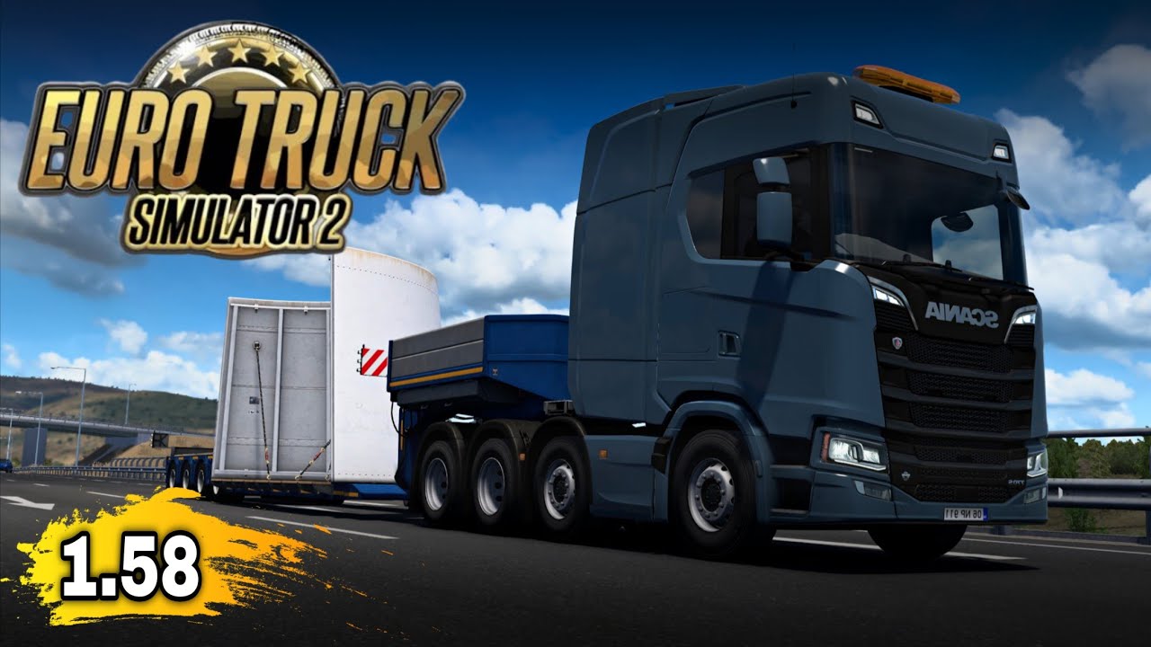 ETS2 1.58! O BRUTO SCANIA 770S RUMO A ATENAS! 🔥 Carga Pesada de Armação de Metal! ETS2 1.58! DIA 24