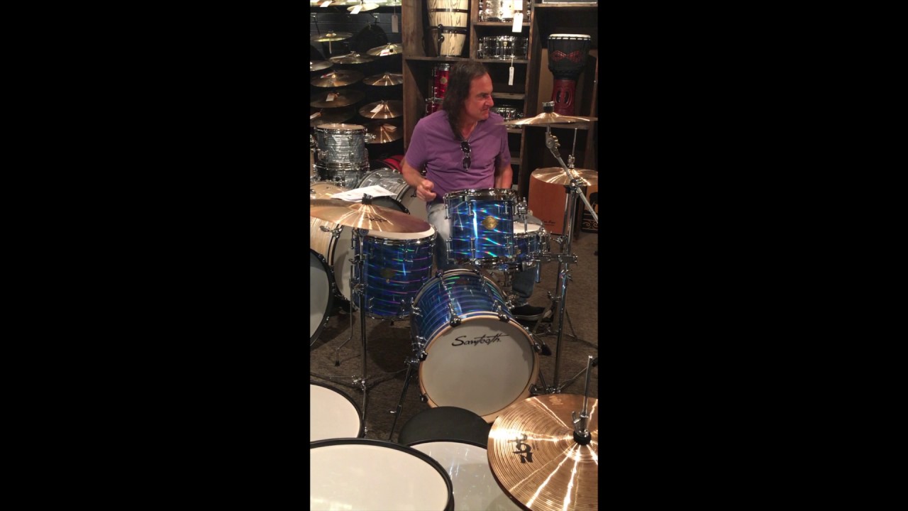 Legendary Drummer Vinny Appice testing out the new Sawtooth Command Series Drum Kit