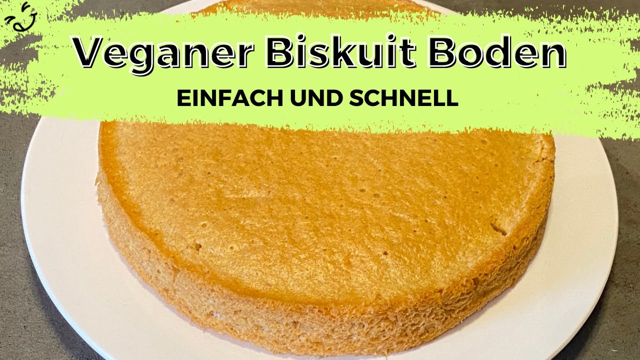 Veganer Biskuit Boden