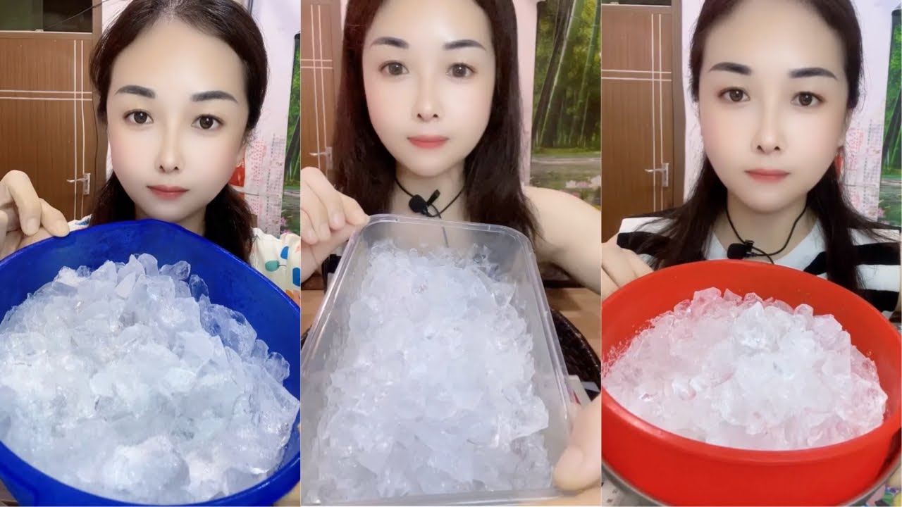 White Ice Eating ASMR | Crushed Ice | Ice Eating