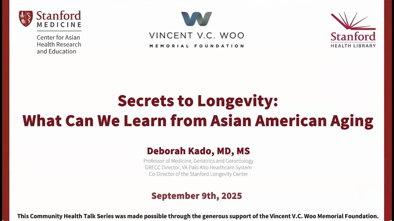 Stanford Doctor on Longevity and Wellness in Asian American Populations
