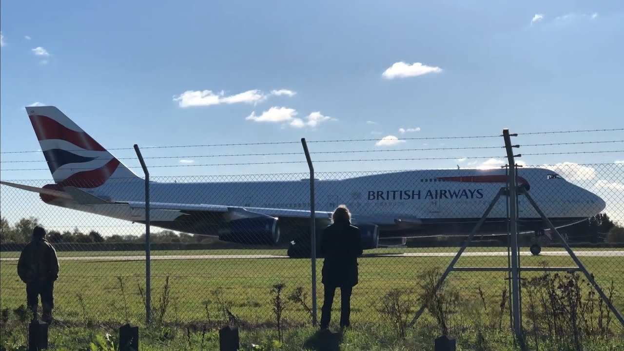British airways 747 at Bournemouth airport 27/10/18