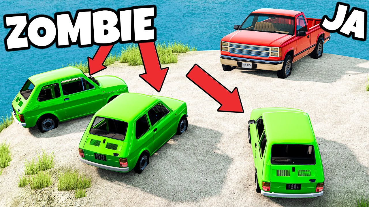 ❄️ WYSPA AUT ZOMBIE!? | BeamNG Drive |