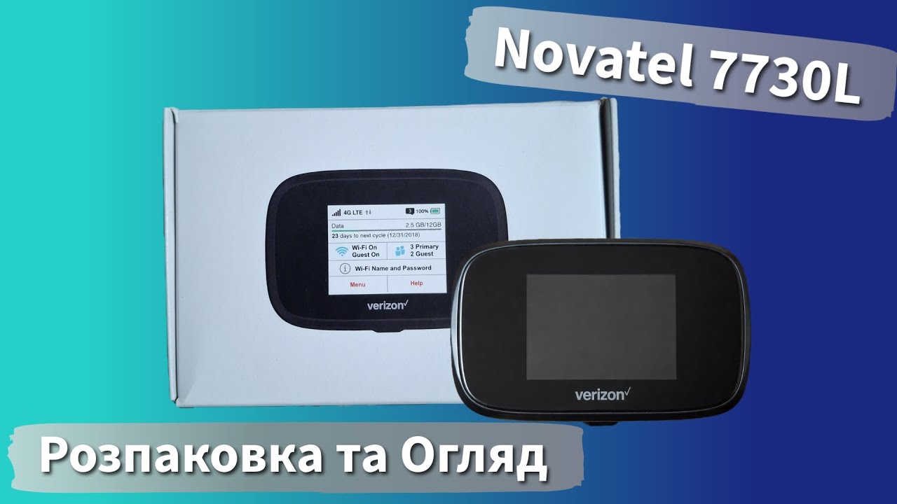 Розпаковка та Огляд Мобільного Роутеру Novatel 7730L