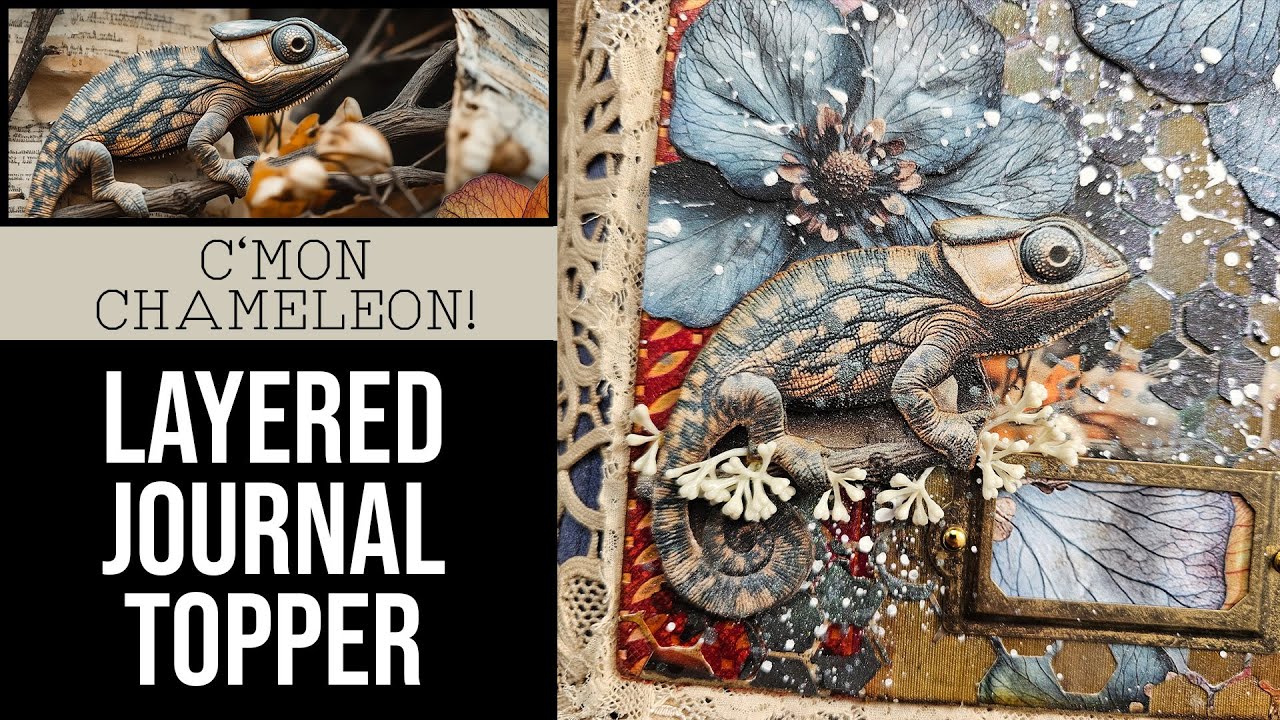 layered journal topper: let's explore techniques for making a unique junk journal cover!