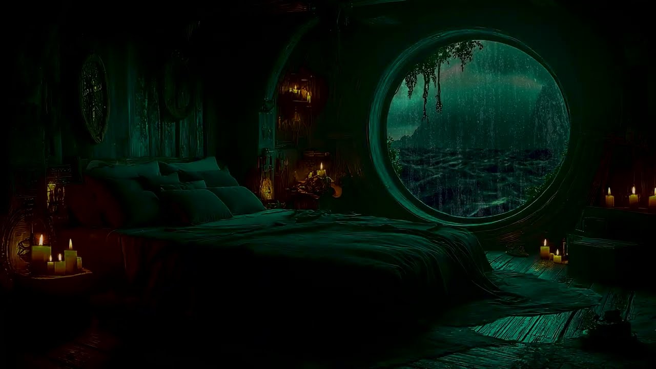 Sleeping Through an Ocean Storm ⛈️⚓ | Pirate Ship Deep Sleep Ambience