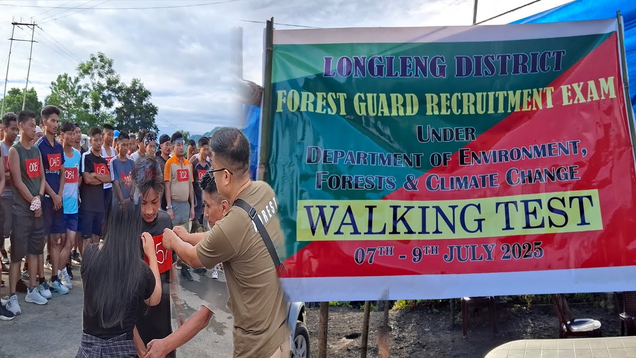 1st day. FOREST GUARD RECRUITMENT || physical Test /At Longleng District | 2025