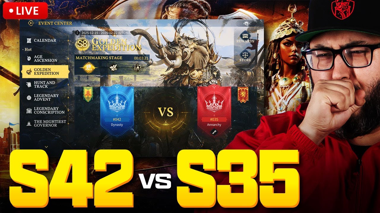 S42 vs S35 Golden Expedition KvK (No Delay) | Age of Empires Mobile