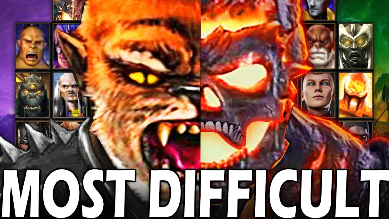 Ranking the Most Difficult Mortal Kombat Bosses!