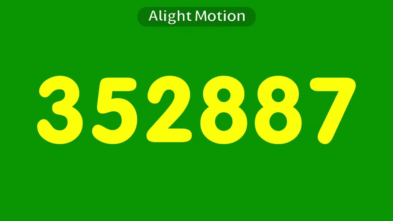 Numbers 1 to 1000000 (kndonehundred m fonts)