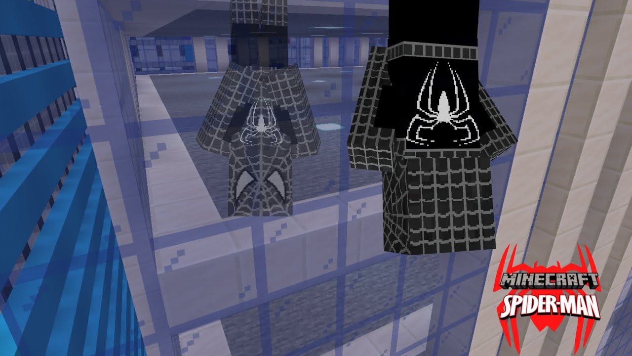 Minecraft homem-aranha ep 17 meu uniforme ficou preto