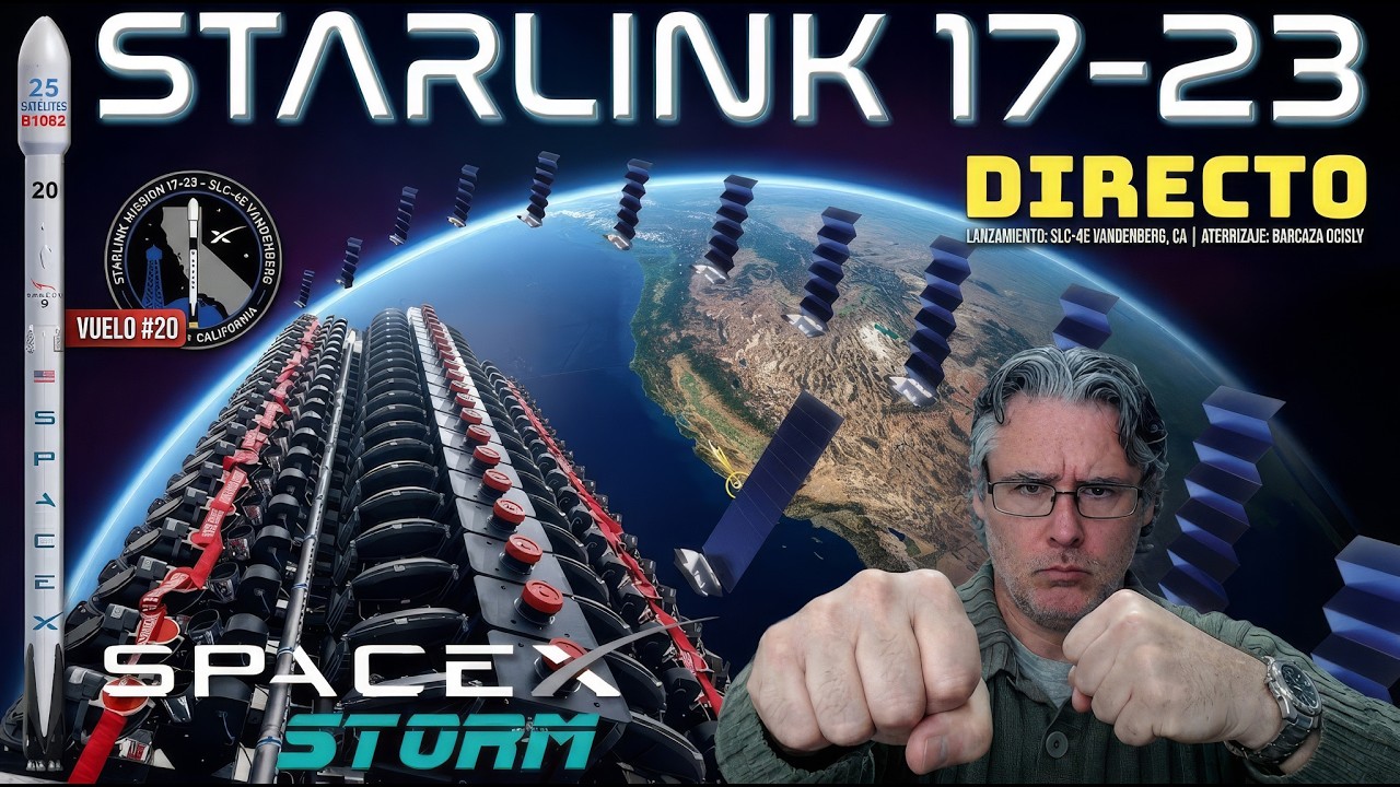¡Lanzamiento de la misión Starlink 17-23 de SpaceX! 🚀